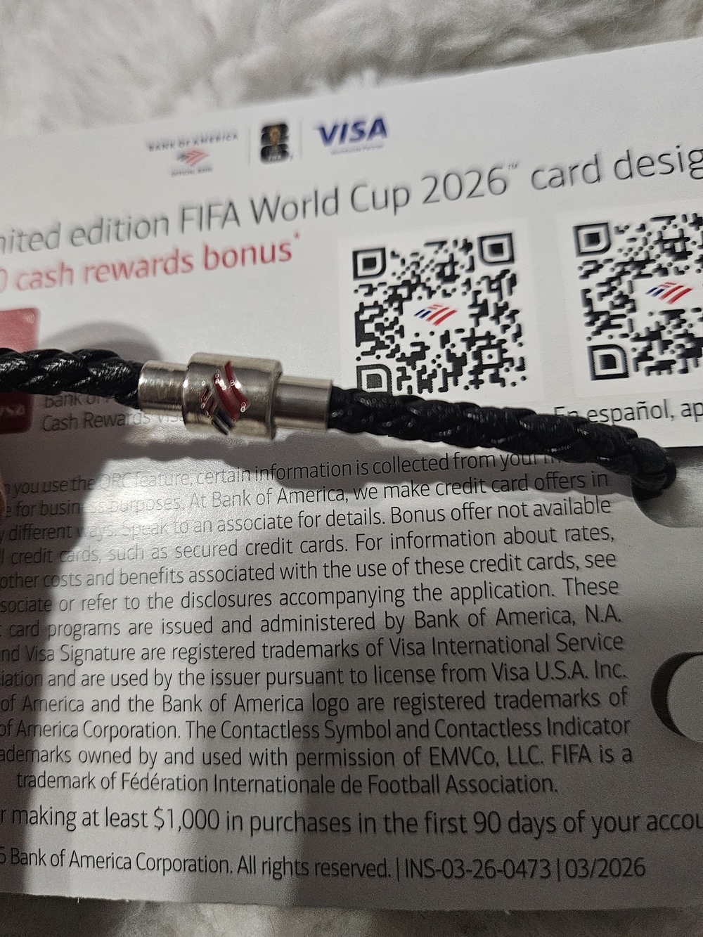 FIFA World Cup 26 Bank of America Mascot Fan Band Charm Bracelet NWT - Picture 3 of 4